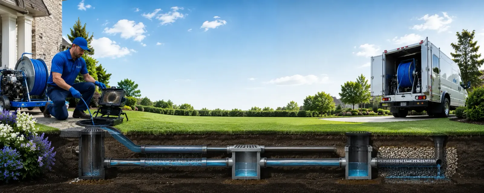 Outdoor drain cleaning information for Harvey, ND